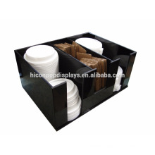 Factory Price Free Design Countertop Black Acrylic 3-Slotted Coffee K-Cup Or Candy Cup Display Holder